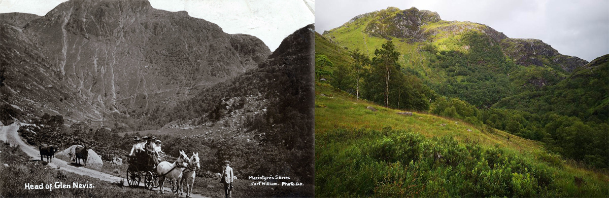Glen Nevis - then and now 2 