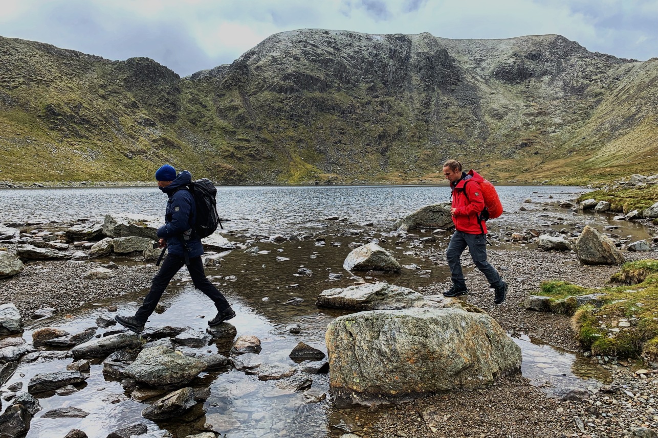 Pete and Isaac at Helvellyn - Terry Abraham