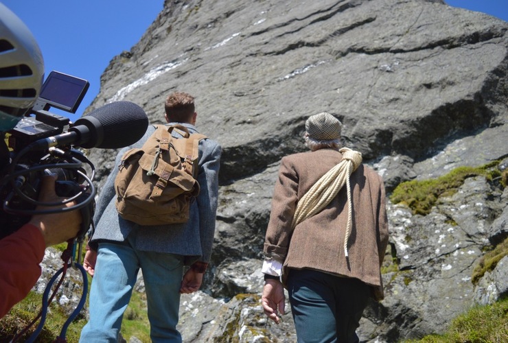 Photo shows Nathan Berrie during the filming of Final Ascent. Credit: Edward Duncan