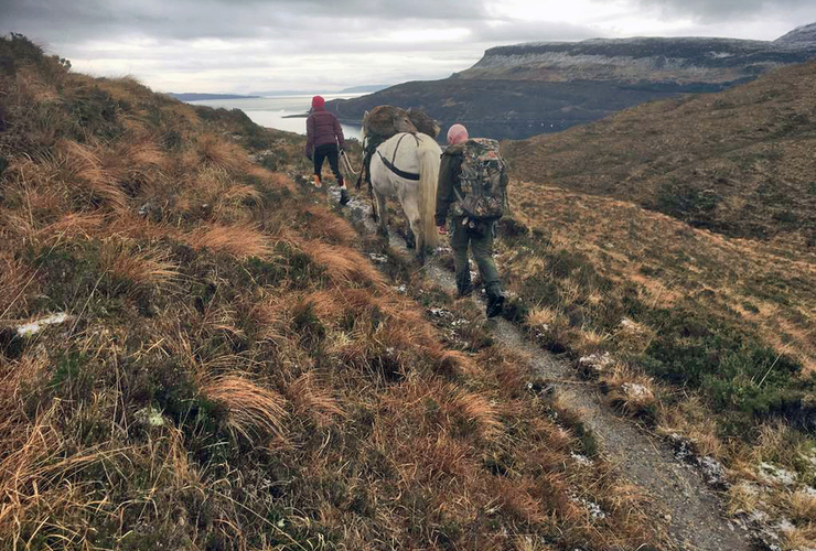 Campbell trains on skye