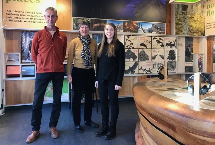 Liz Smith MSP Wild Space visit 