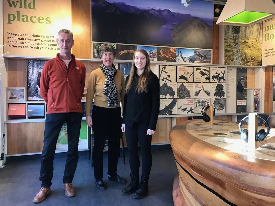 Liz Smith MSP Wild Space visit 