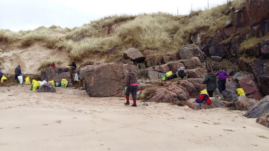 Sandwood Bay litter