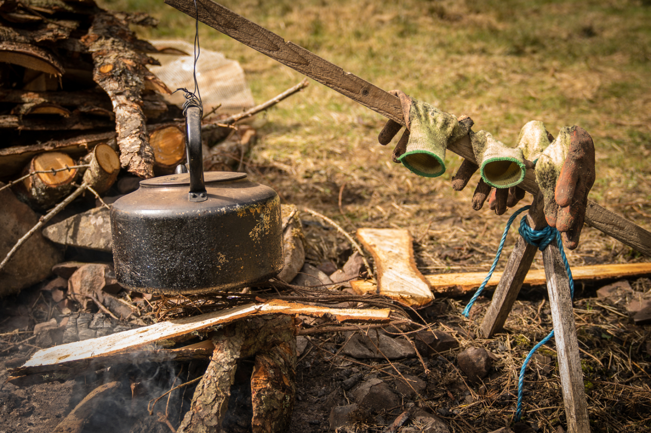 Kettle and equipment at Glenlude - David Lintern