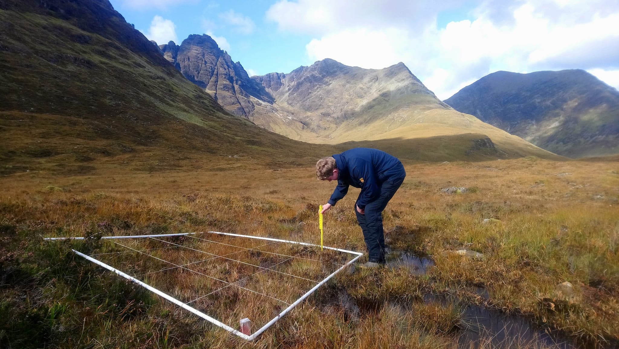 Peat plot survey on Skye