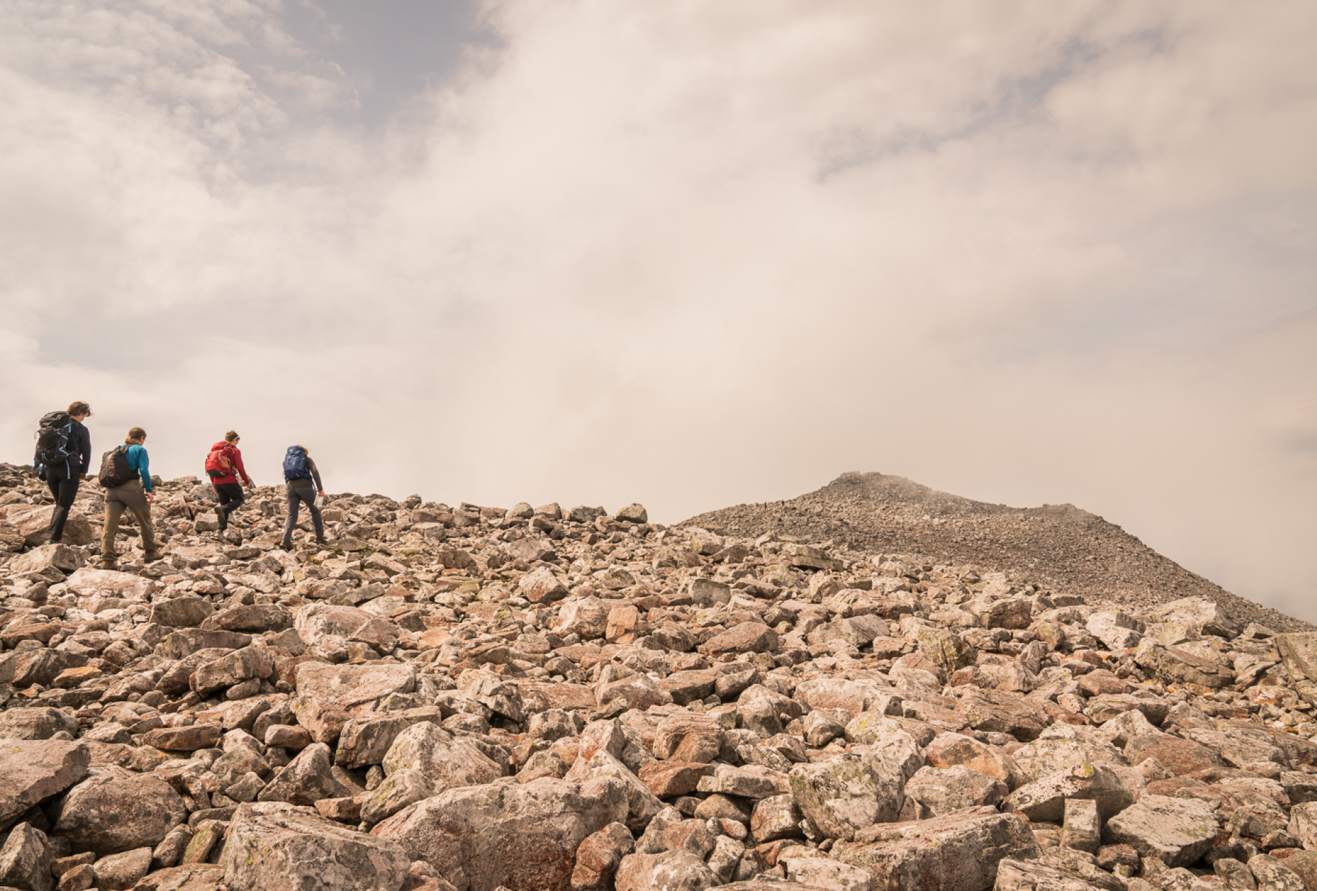 Walking the summit at Schiehallion
