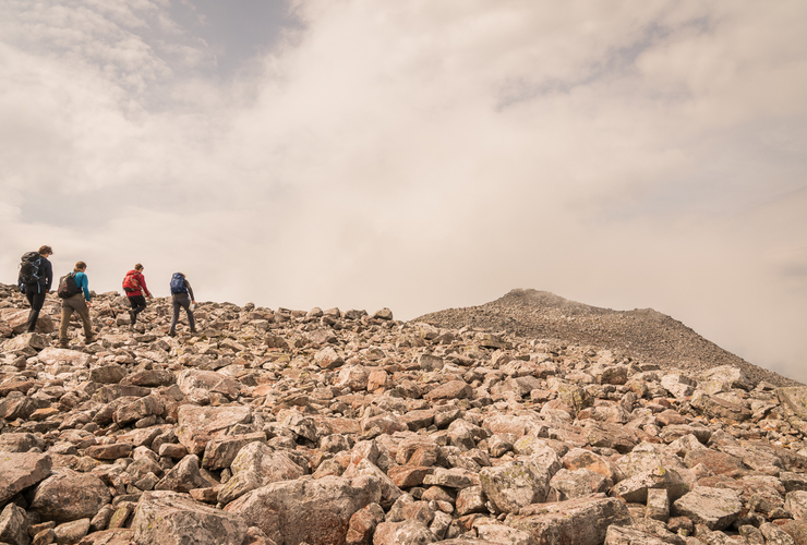 Walking the summit at Schiehallion