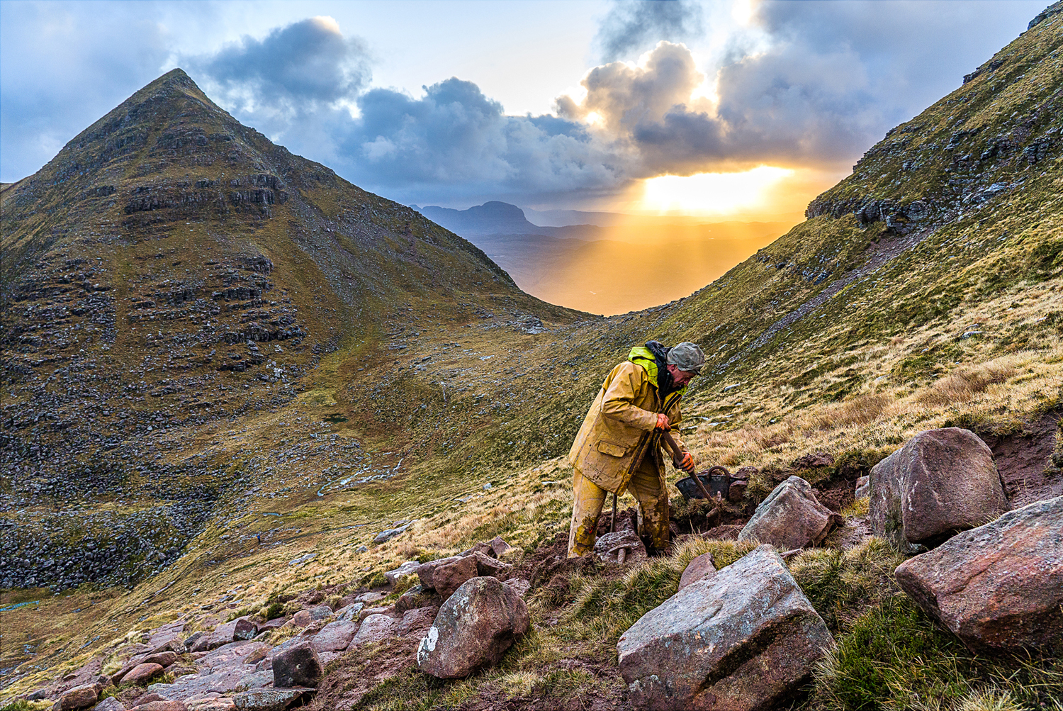 Quinag pathwork by Chris Puddephatt