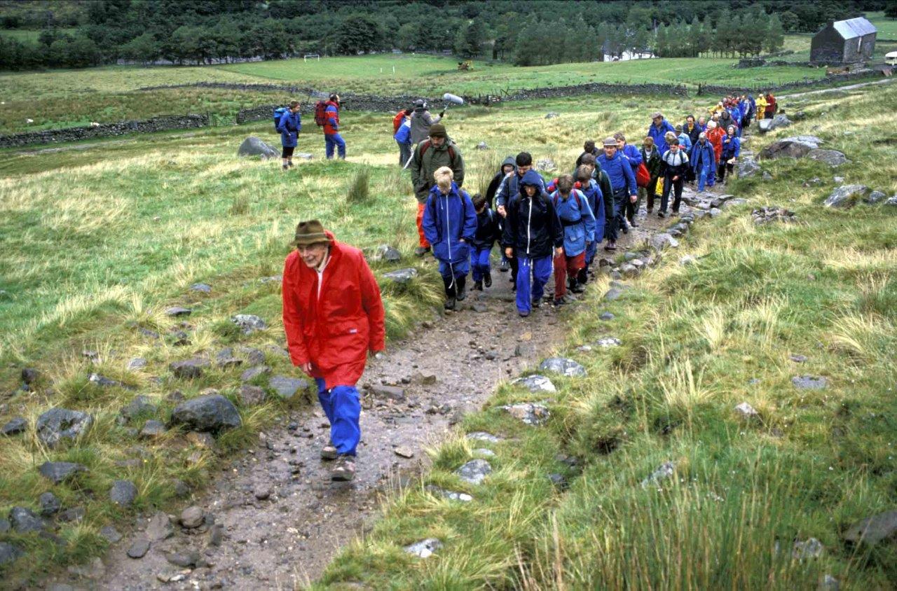 My Nevis - Bert Bissel leading a group up the Ben