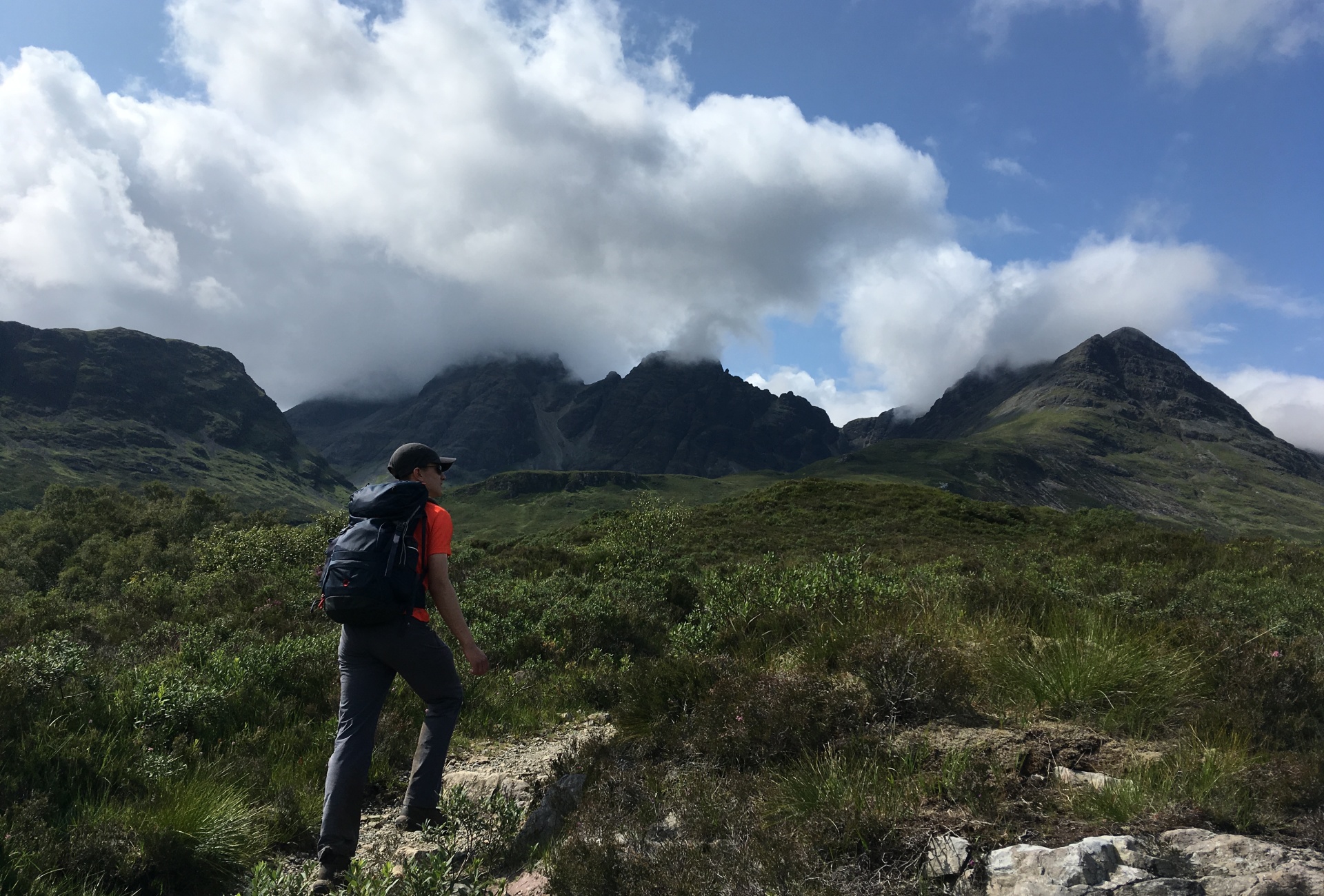 Walker at Bla Bheinn