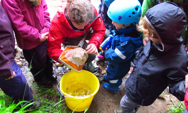 River Kick sampling at Nevis