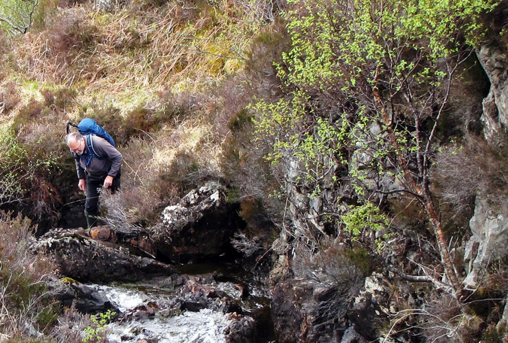 Gordon Rothero surveys on Quinag May 21
