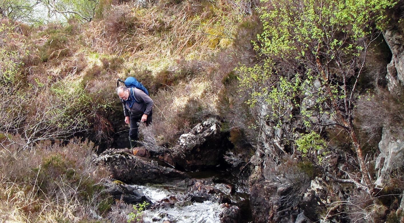 Gordon Rothero surveys on Quinag May 21