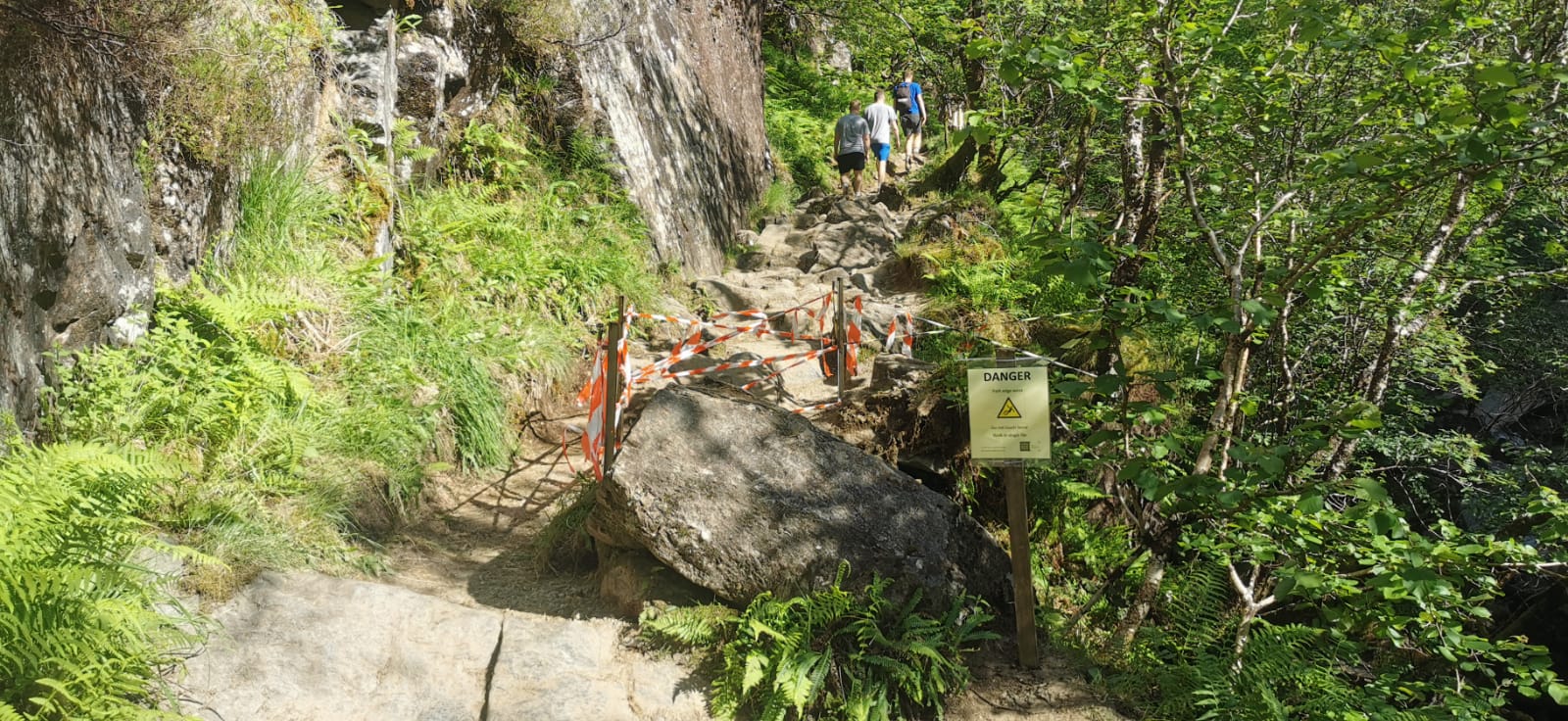 Steall Falls path damage 1