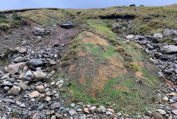 Slope fixing work at Glenridding Beck - Oct 2021