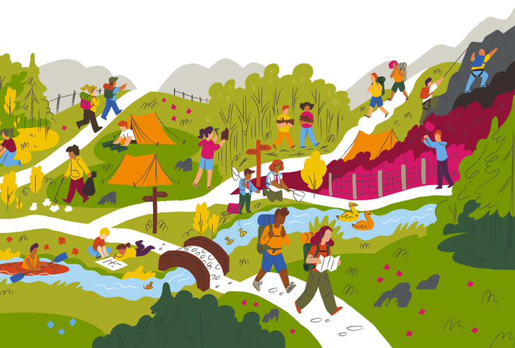 Nature Awards pathway illustration