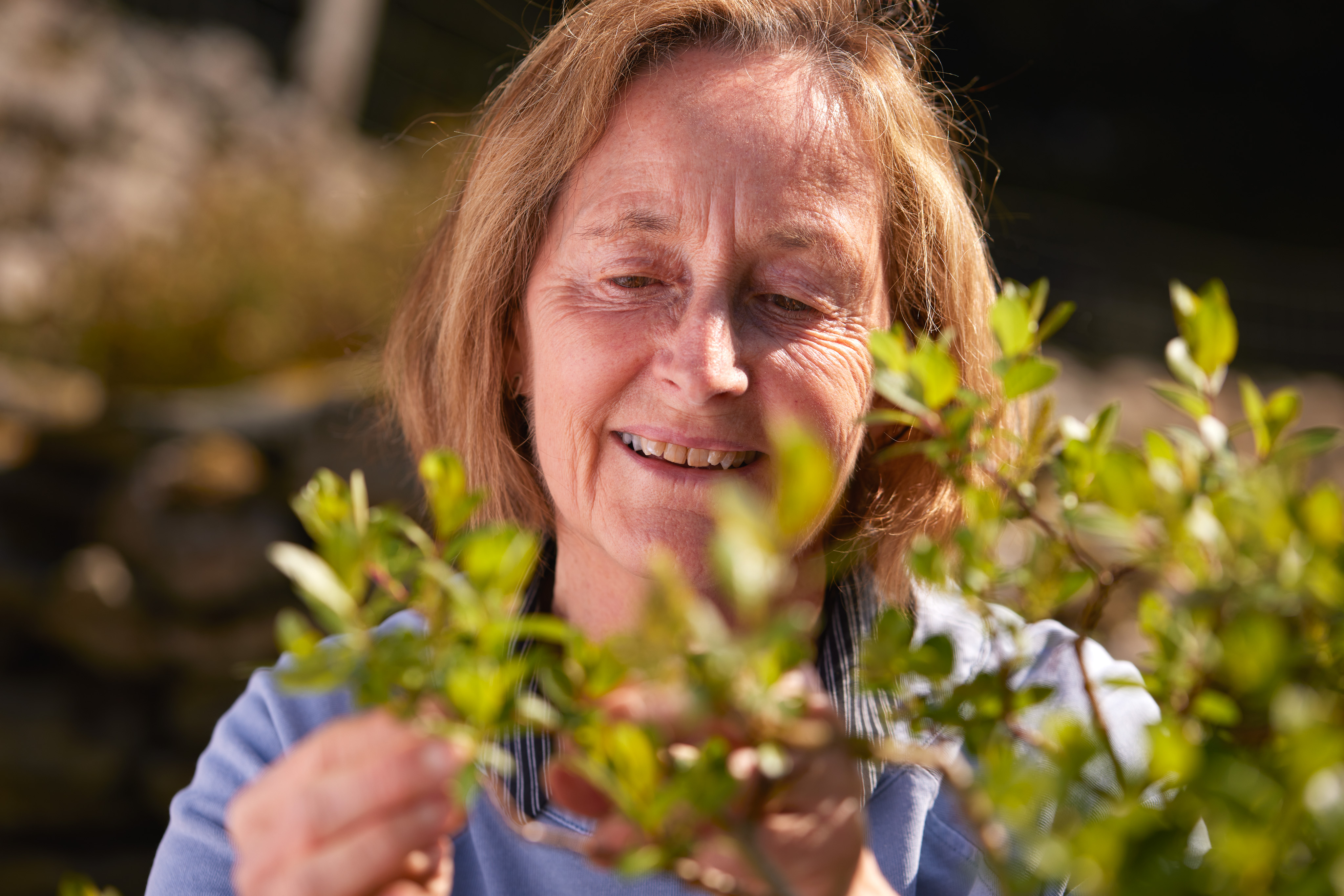 Volunteer grower Anne Clark by Ben Stratham
