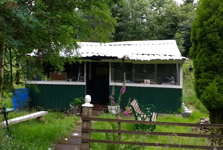 Hut at Carbeth by Alan McCombes