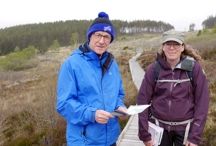 John Swinney MSP and Liz at East Schiehallion May 2022