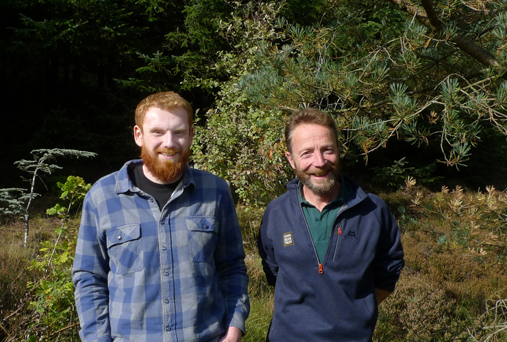 Tom Martin with Mike Daniels at Glenlude