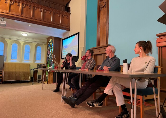 Left to right: Charlotte Maddix, Gus Routledge, Hillary Sillitto, Fiona Baillie