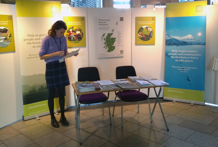 Scottish Parliament exhibition - Just Transition for Wild Places