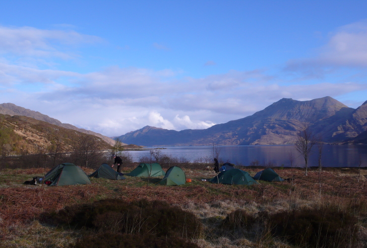 Chris Goodman - camping in Knoydart