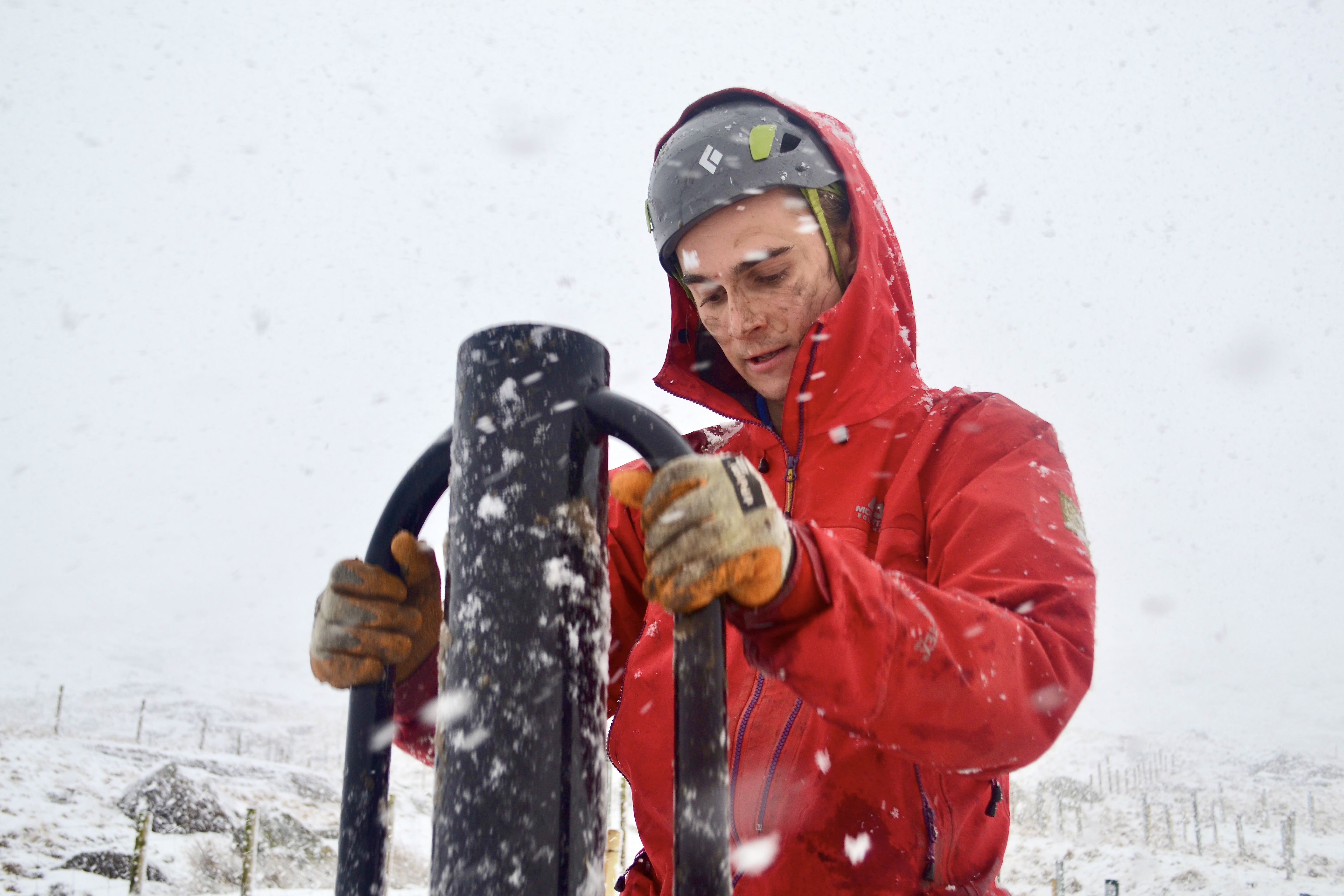 Wythburn planting 2023 - Isaac in the snow - Ross Brannigan