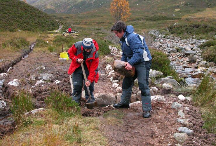 Early work on Nevis footpath