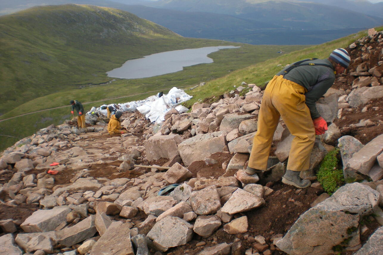 Repairing the zig zag path on Ben Nevis