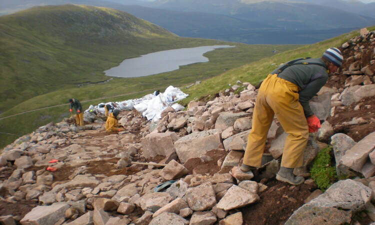 Repairing the zig zag path on Ben Nevis