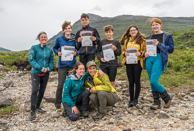 Maree Todd MSP and JRs hunt orchids at Quinag 4