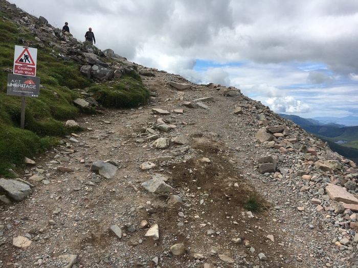 Nevis - path repairs start