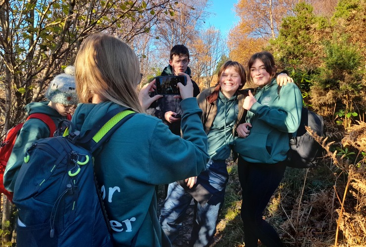 Quinag Junior Rangers tree id - Katrina Martin