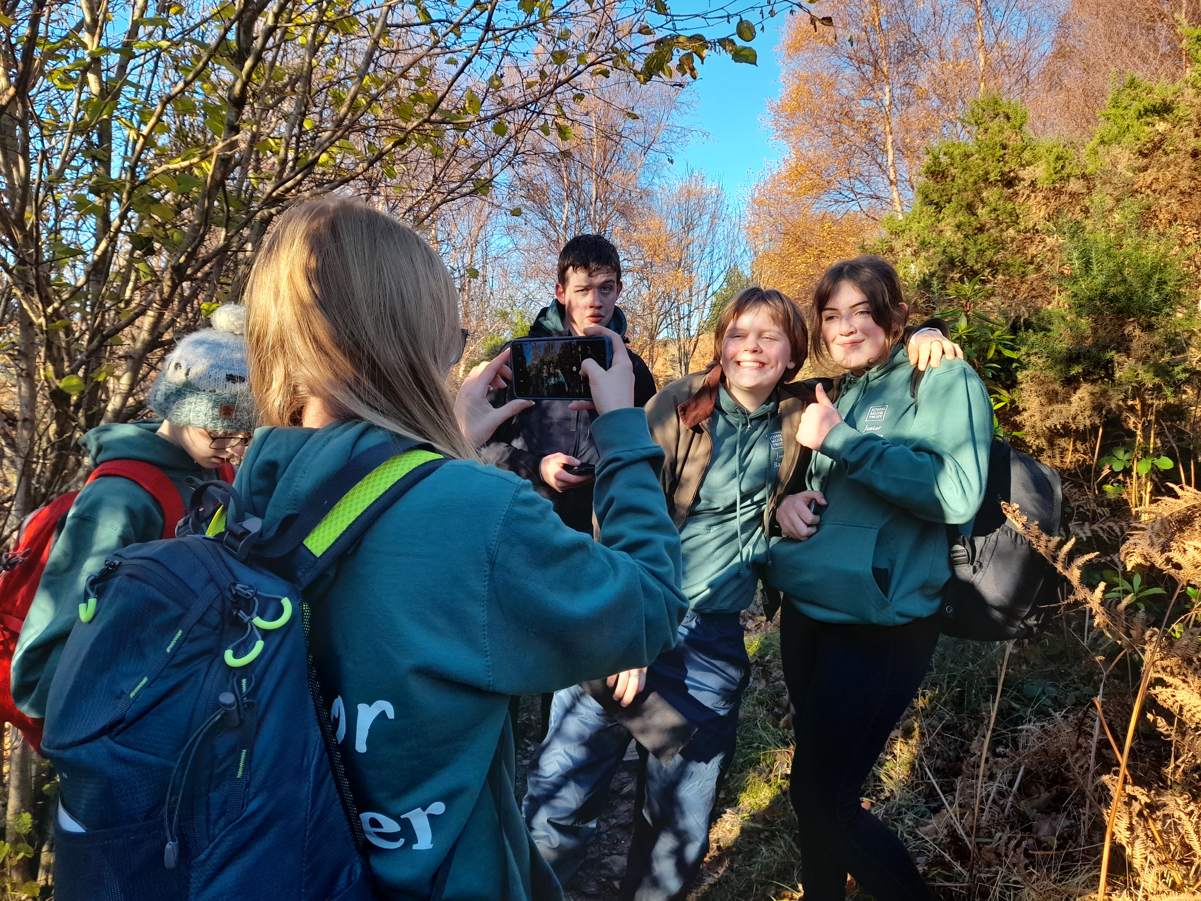 Quinag Junior Rangers tree id - Katrina Martin