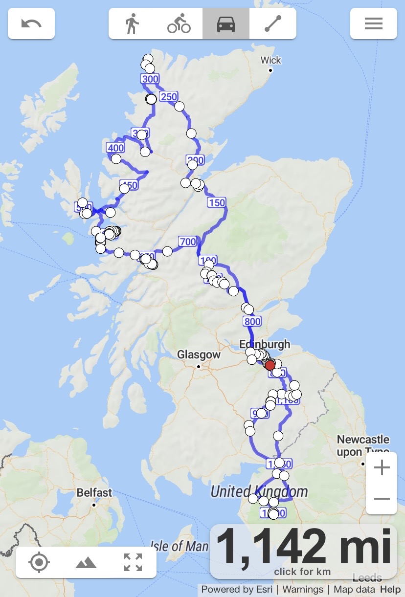 Heather Graham road trip map