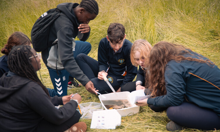 Bluecoat School river dipping at Charterhouse Heritage Park