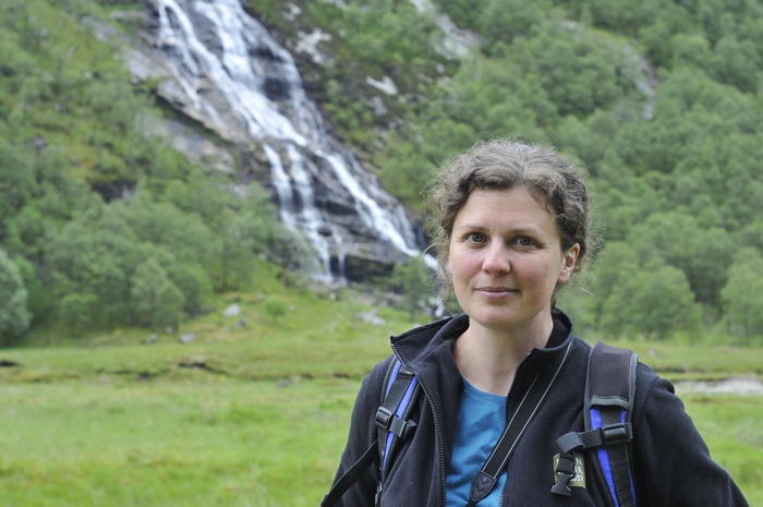 Ali Austin at Steall Falls