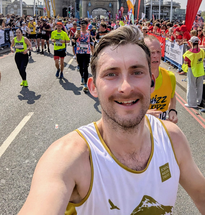 TCS London Marathon 2025 - Carlo on Tower Bridge
