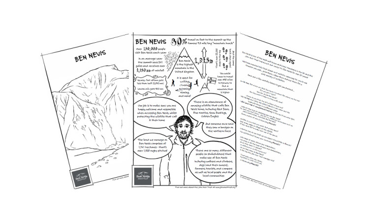 8 ways to connect with Ben Nevis activities booklet images