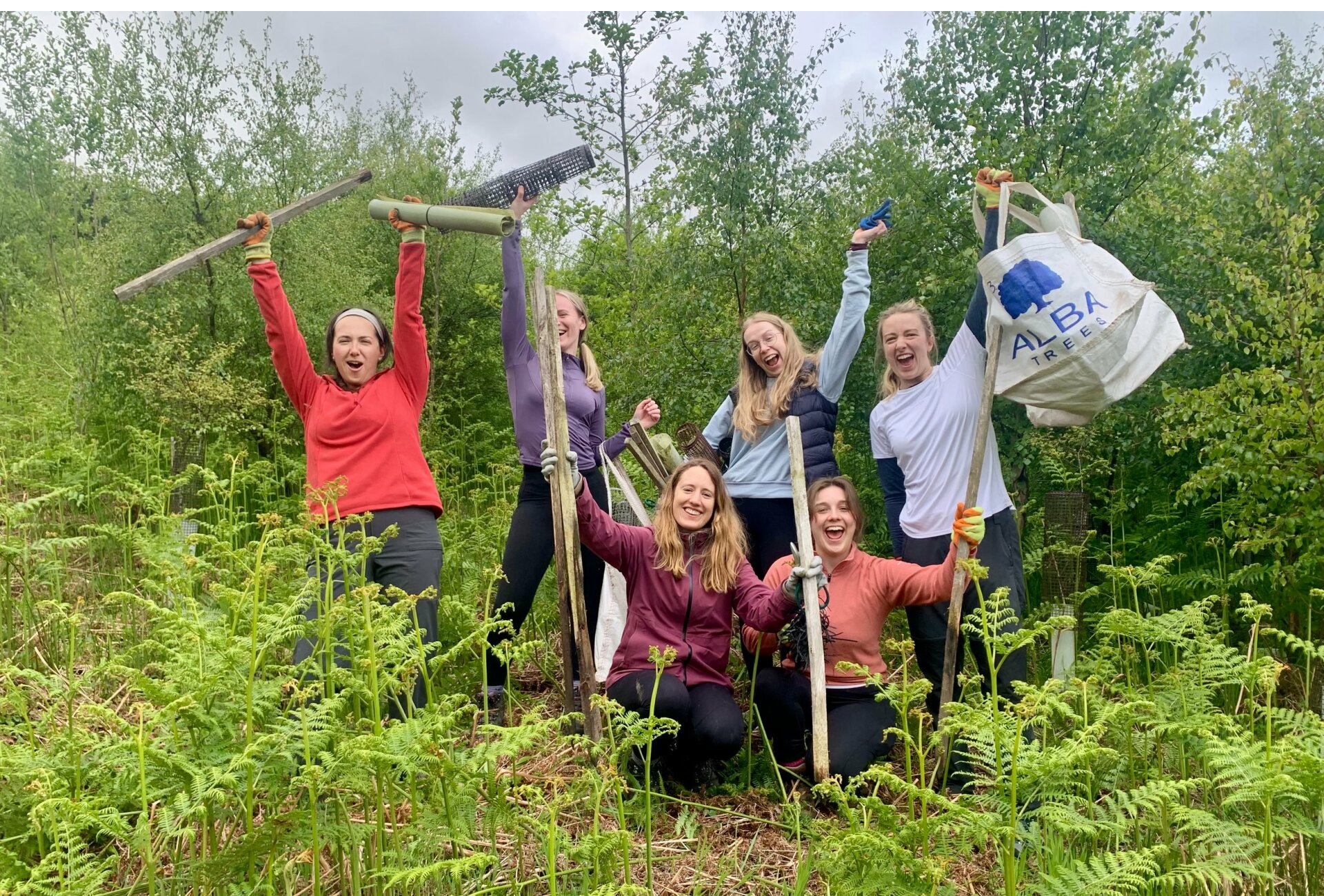 Absolute Escapes volunteering at Glelude - June 2025