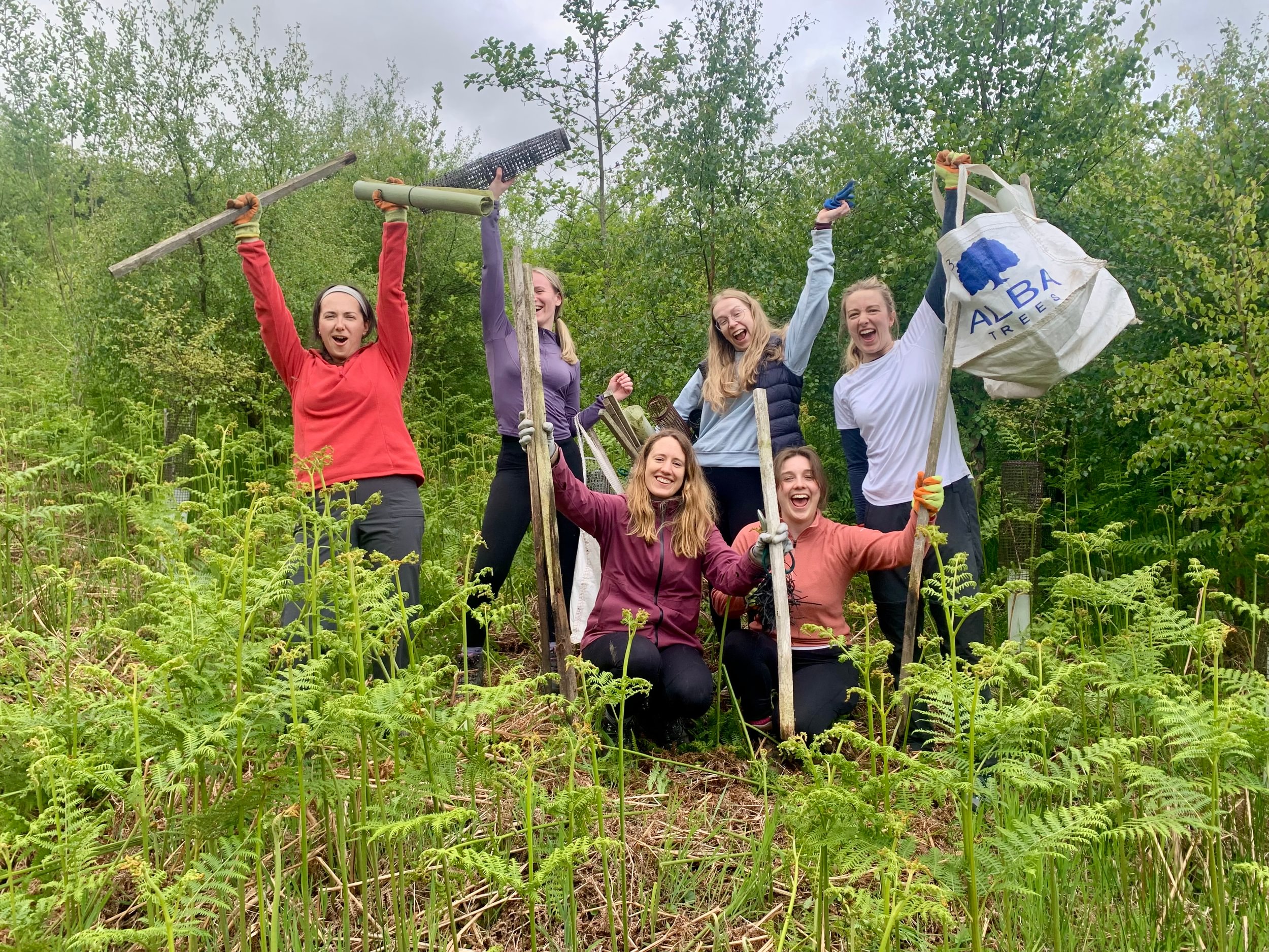 Absolute Escapes volunteering at Glelude - June 2025