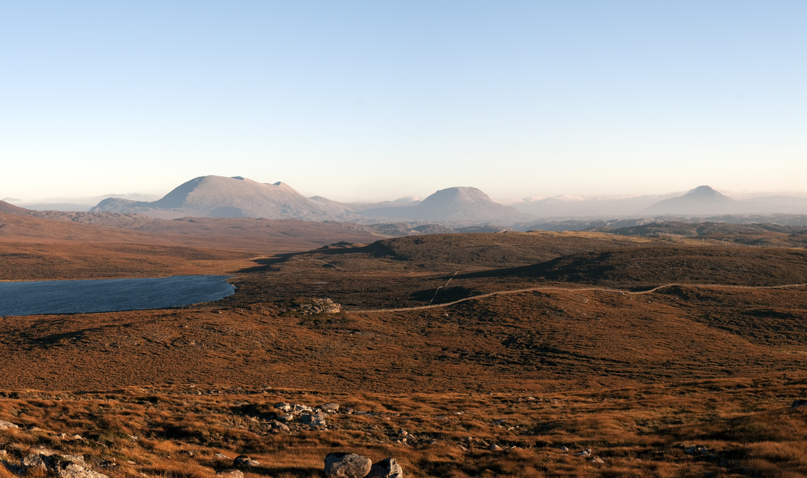 Sandwood towards Foinaven etc - Iain Brownlie Roy