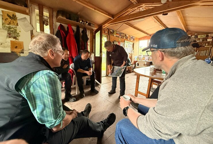 Corporate day at Glenlude - hut