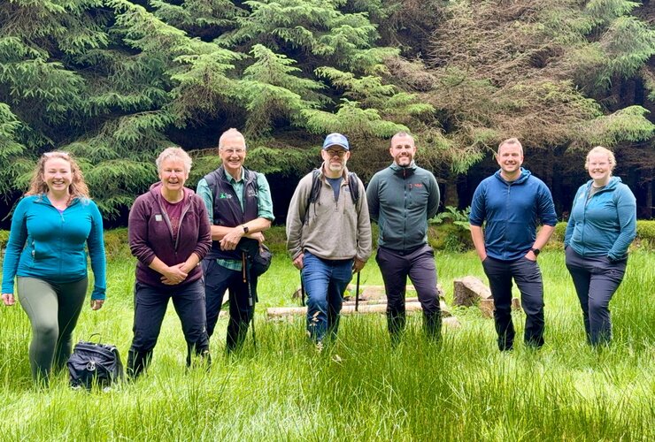 Corporate day at Glenlude - supporters and team